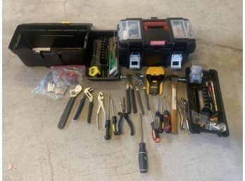 Assorted Tools And Boxes