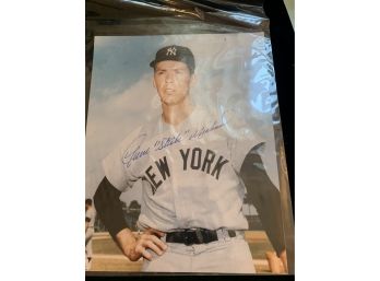 Autographed Yankee Photo