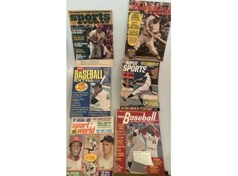 Lot Of 6 Vintage BASEBALL Magazines