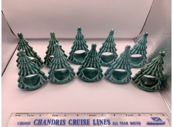 10 Ceramic Holiday Napkin Holders