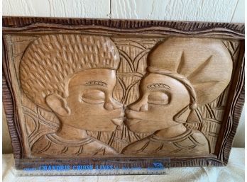 Wooden Carved Wall Art.  African