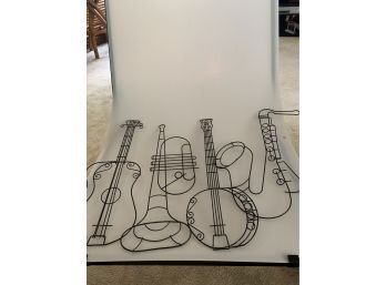 Vintage Wire Musical Instruments Wall Decor
