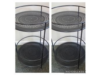 Pair Of Pottery Barn Metal Tables