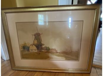 Framed Windmill Print Van Vreeland
