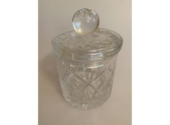 Block Crystal Biscuit Jar