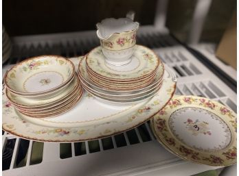 Assorted Floral China Cake Plates , Platter