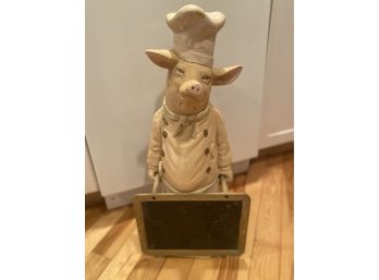 Pig Statue Menu Board