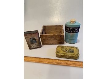 Vintage Medicine Tins/ Box