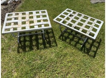 Two Outdoor Side Tables