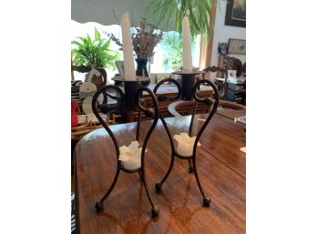 Pair Of Candleholders