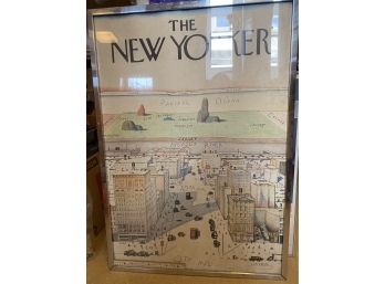 Vintage Saul Steinberg The New Yorker Framed Poster