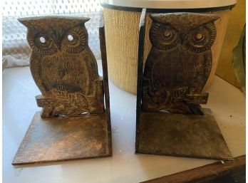 Metal Owl Bookends