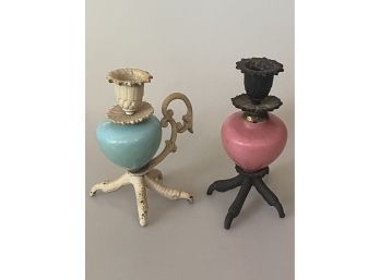 Pair Of Vintage Candlestick Holders
