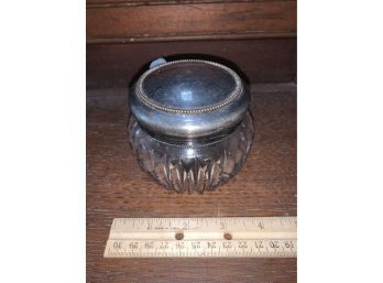 Glass Jar With Sterling Silver Lid