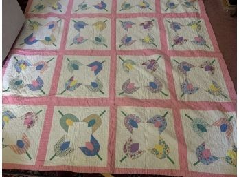 Handmade Quilt.  74 Inches Square