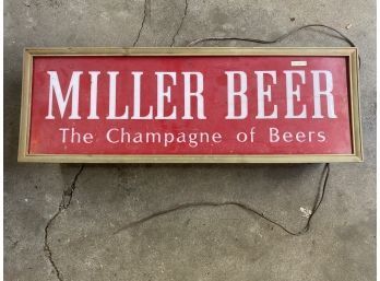 Miller Beer Sign Needs Rewiring