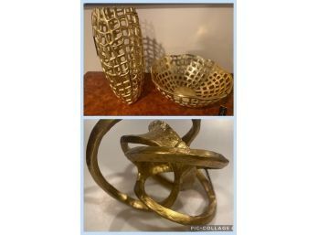Tahari Home Gold Decorative Pieces