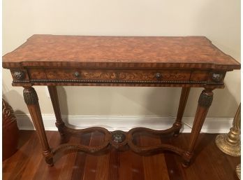 Console Table With Handpainted Accents