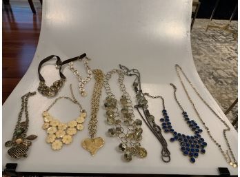 Lot Of 9 Mixed Necklaces
