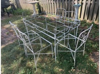 Metal Patio Table And 6chairs
