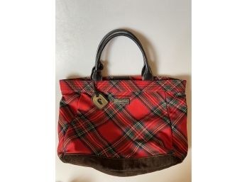 Red Plaid Dooney & Bourke Handbag