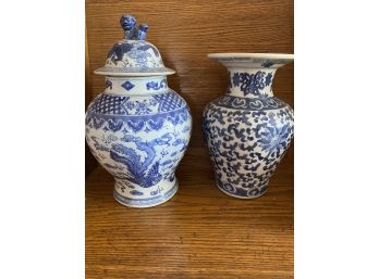 Asian Urn & Vase
