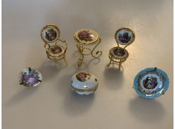 Limoges Miniatures. 6 Pieces
