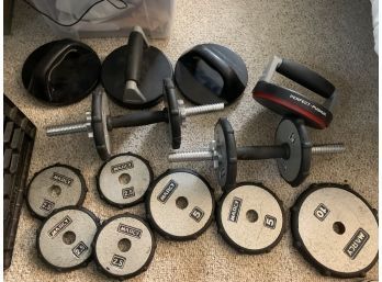Weights With Bonus Push Up Handles, Ab Roller