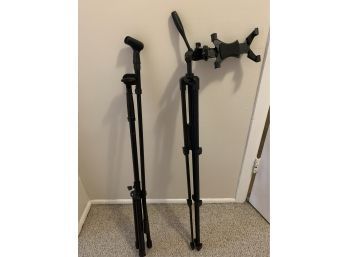 On-stage Pair Of Adjustable Stands (tablets, Microphones..)