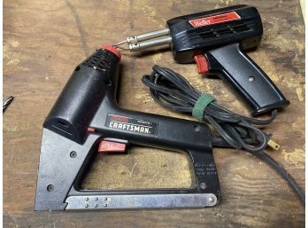 Staple Gun & Soldering  Iron