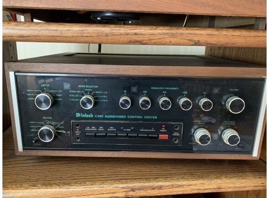 Mcintosh C34V Audio/Video Control Center With Manual, Original Box