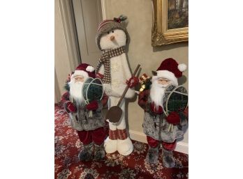 Lot Of 3 Christmas Stand Up Figures.   Adorable
