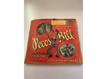 Roy Rogers PECOS BILL Walt Disney Melody Time 3 Record Set