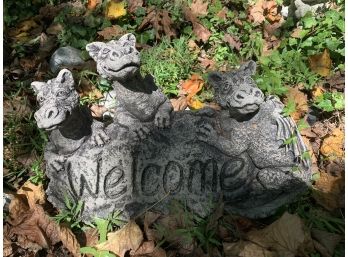 Resin Welcome Sign.