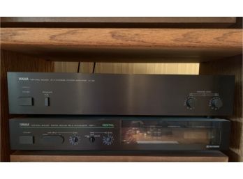 Yamaha M-35 Power Amplifier / Yamaha DSP-1 Natural Sound Digital Field Processor With Remote