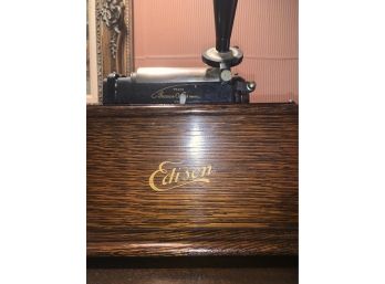 Edison Early Style Standard Cylinder Phonograph  Circa 1902 Bonus Includes 8 Cylinders