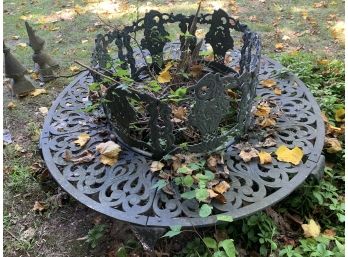 Circular Wrought Iron Garden Bench