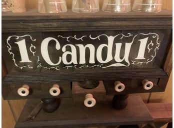 1 Cent Candy Dipenser?  With Shot Glasses.