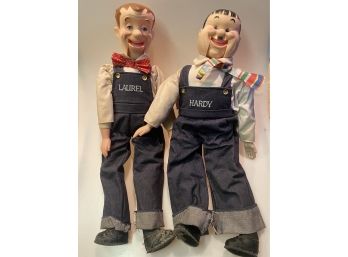 Vintage Laurel & Hardy Ventriloquist Dolls By Larry Harmon