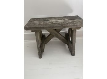 Small Wood Bench / Side Table
