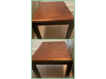 Pair Of Petite Wood End Tables
