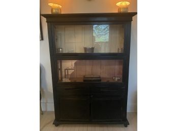 Black Painted Lawyers Cabinet