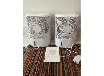 Pair Of Portable Air Conditioner Fans