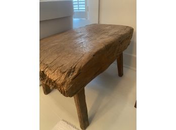 Rustic Solid Wood Bench