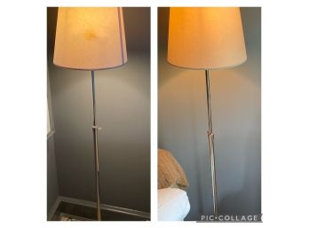 Pair Of Chrome Floor Lamps