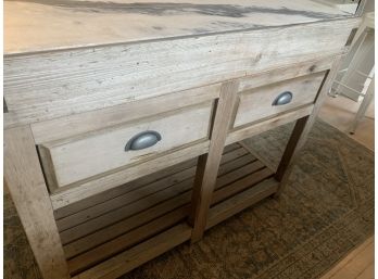 Butcher Block Kitchen Island With Marble Top