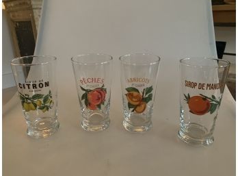 Lot Of,4 Fruit Glasses.
