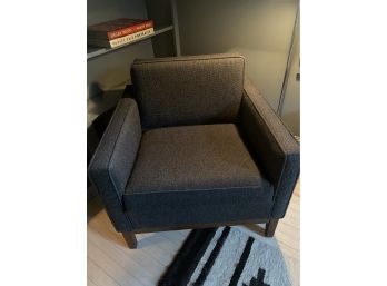Charcoal Grey Upholstered Arm Chair