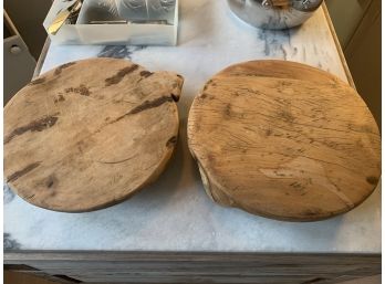 Two Round Cutting Boards