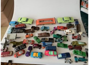 Large Lot Of Assorted Toy Cars, Matchbox, Tonka, Corgi, About 110